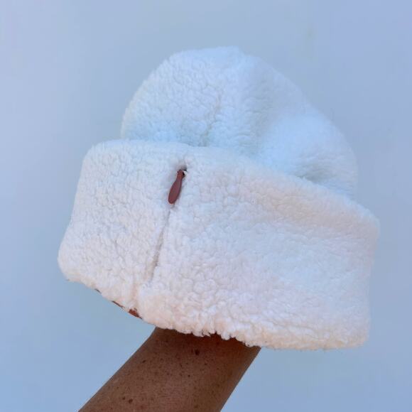 Free People FP Movement Backroads Sherpa Beanie Hat White Cream Beenie - Picture 5 of 8